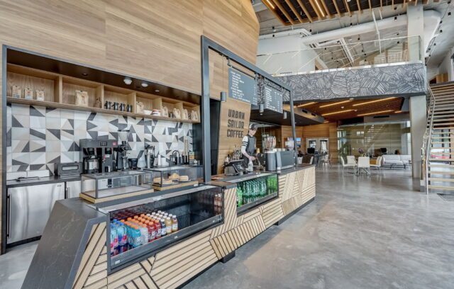 Leasing coffee bar at Post House South.