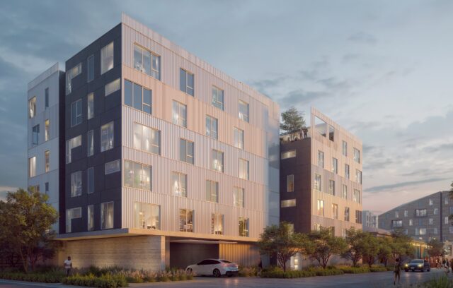 post exterior rendering