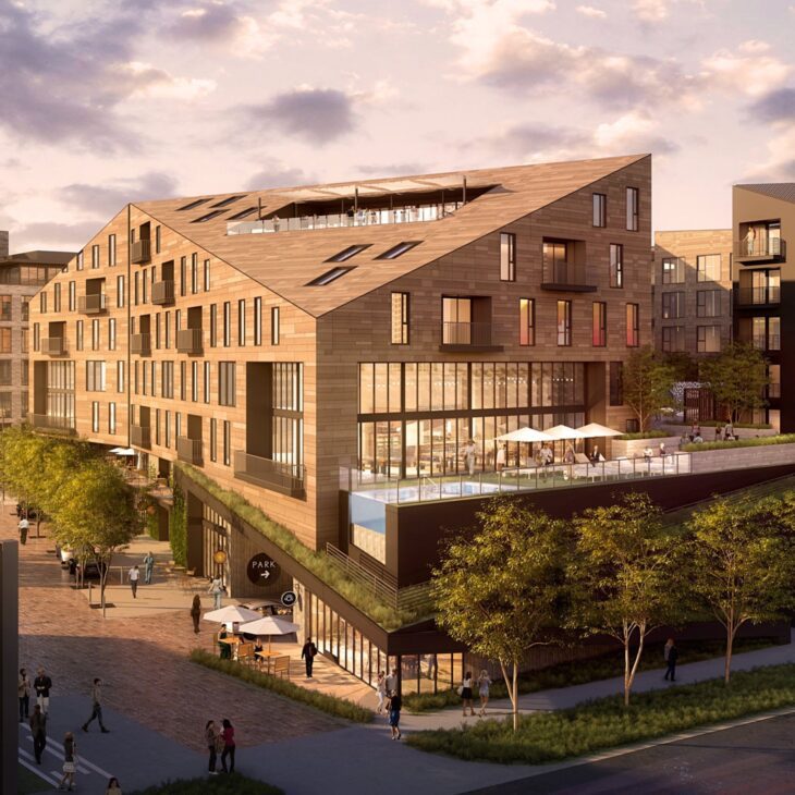 post exterior rendering