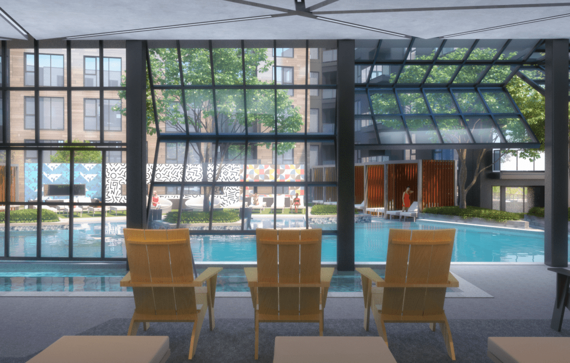 Indoor/Outdoor Pool & Spa Area - Post House South - May 2023