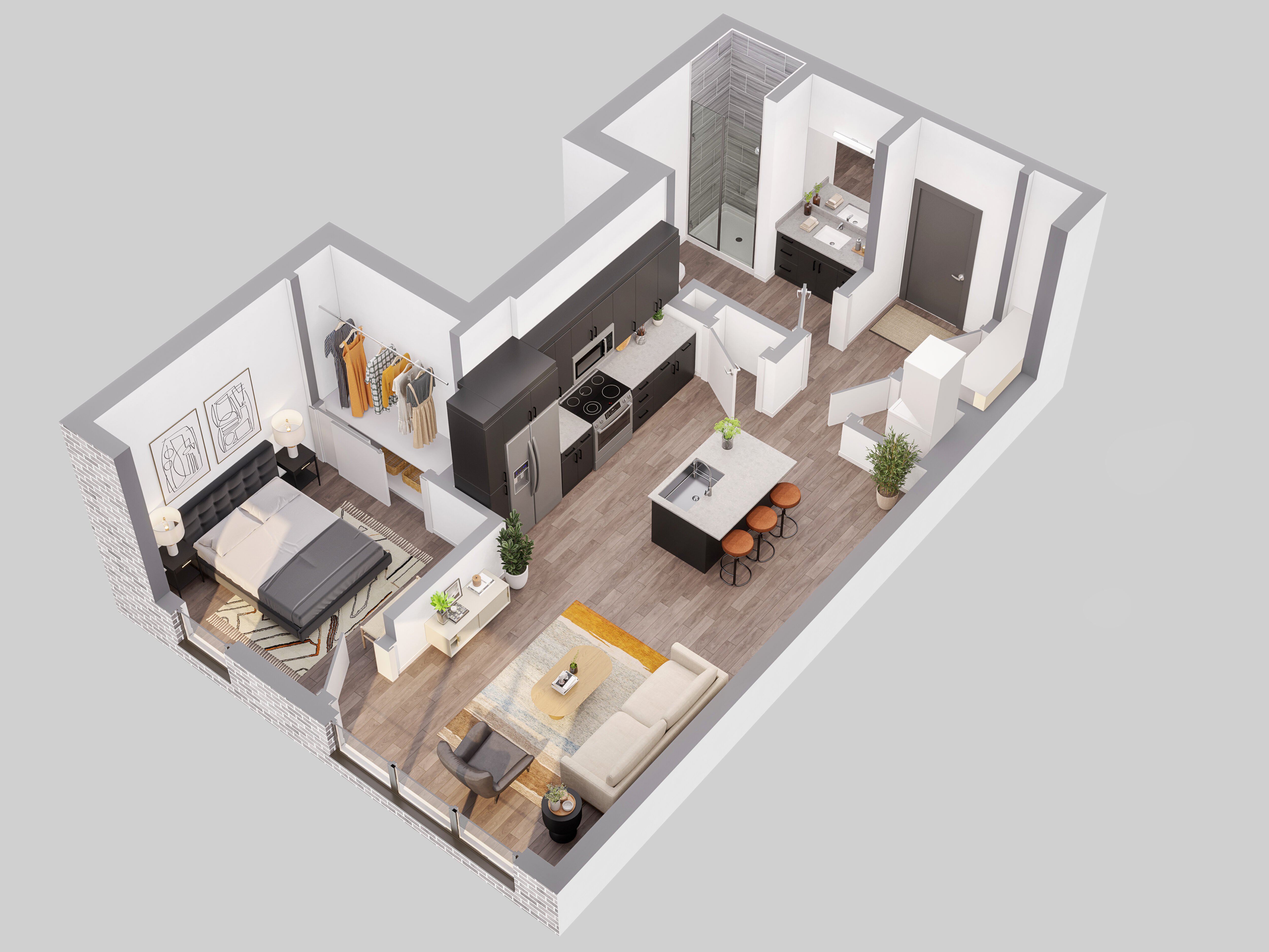 A1 Floor plan 3D